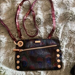 RARE - Hammitt Nash Peacock Print Small Wristlet - Lucky, Small